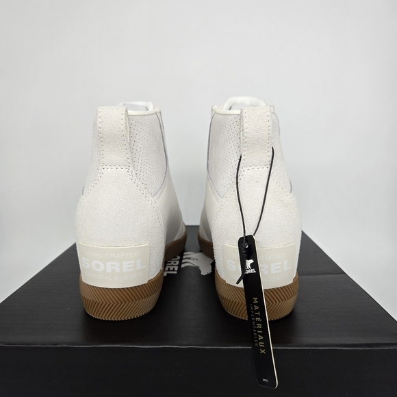 New Sorel Out N About Pull On Wedge Booties Leather Boots Women's Size 7.5 - Picture 4 of 8